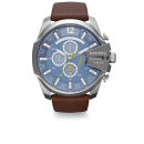 Diesel Men's Mega Chief 51mm Leather Watch - Stainless Steel