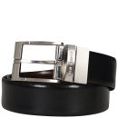 Ted Baker: Connary Reversible Prong Buckle Belt - Black