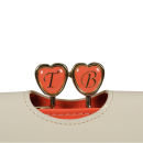 Ted Baker Ronnee Enamel Heart Matinee Purse - Cream