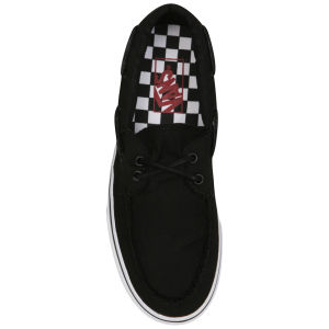 Vans Zapato Del Barco Canvas Deck Shoes Black True White Allsole