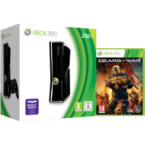 Xbox 360 250GB Black Console: Bundle Includes (Gears War: Judgment) Games Consoles - Zavvi US