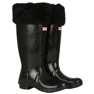 Hunter boots with fur on sale