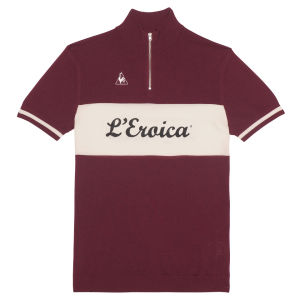 Le Coq Sportif Men s L Eroica Replica Jersey Burgundy Coggles