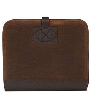 Ted Baker Waxed Filipo Waxed Canvas Small iPad Case - Light Brown