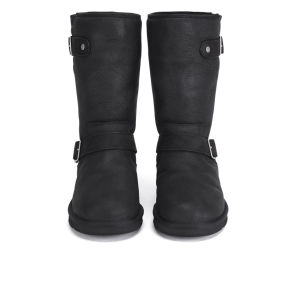 UGG Women s Sutter Waterproof Leather Buckle Boots Black Allsole
