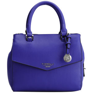 Fiorelli Mia Mini Bowler Bag Cobalt Ice Black Mix