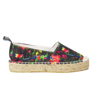 Love Moschino Women's Slip On Printed Espadrilles - Black