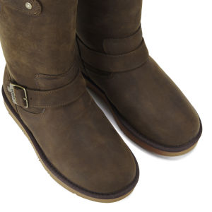 UGG Women s Sutter Waterproof Leather Buckle Boots Toast Allsole