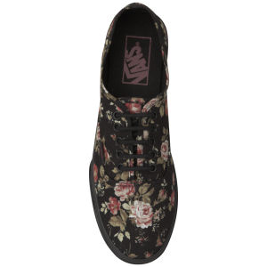 Vans Women s Authentic Lo Pro Floral Trainers Black Allsole