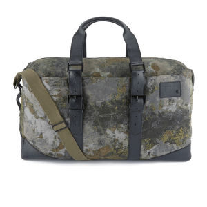 French Connection Men's Casual Canvas Holdall - Camo/Brown