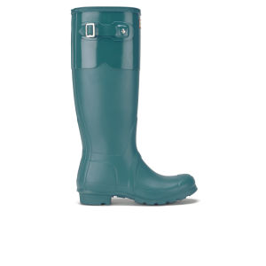 Hunter Women s Original Tonal Moustache Wellies Bright Peacock Allsole