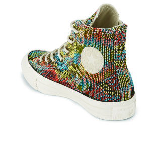 Converse Women s Chuck Taylor All Star Woven Multi Panel Hi Top Trainers Peacock Allsole
