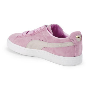 Puma Women s Suede Classics Pastel Trainers Pink White Allsole