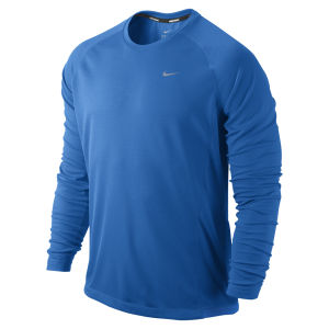 Nike Men s Miler Long Sleeve T Shirt Cobalt Blue ProBikeKit Canada