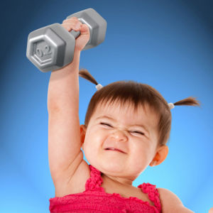 Buff Baby Dumbbell Rattle