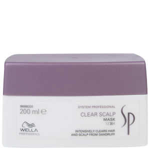 Wella Professionals SP Clear Scalp Mask – Antischuppen Maske, 200 Ml, Für Langfristige Kopfhautreinigung