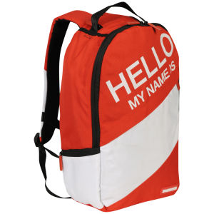 Sprayground Hello My Name Is Deluxe Backpack - Red