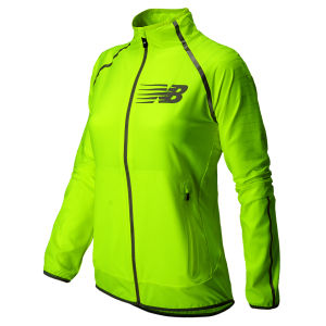 New Balance Women s NBX Hi Viz Beacon Jacket Hi Vis Yellow TheHut