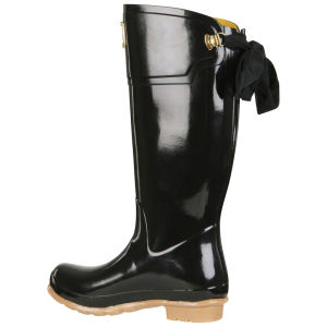 Joules bow wellies shop