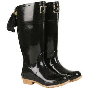 Joules Women s Evedon Bow Back Wellies Black Coggles
