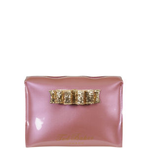 Ted Baker Glowbow Glitter Bow Large Washbag - Rose Gold