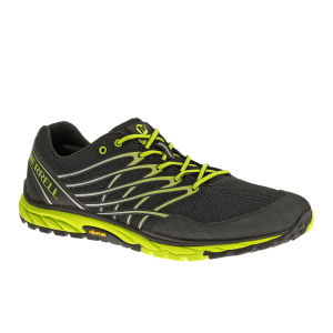 Eksempel Besættelse London Merrell Men's Bare Access Trail Running Shoes - Black/Lime | ProBikeKit HK