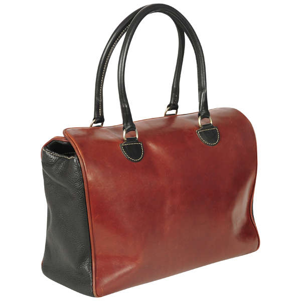 La Salamandra Vintage Italian Leather Tote Bag