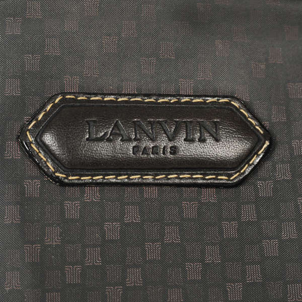 Lanvin Vintage Coated Canvas Slim Shoulder/Clutch Bag