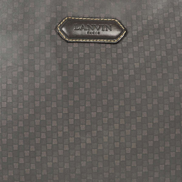 Lanvin Vintage Coated Canvas Slim Shoulder/Clutch Bag
