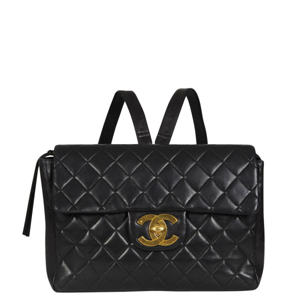 Chanel Vintage Leather Quilted Backpack