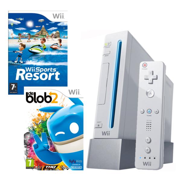 Nintendo Wii Console (White): Bundle (Includes Wii Sports Resort