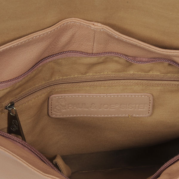 Paul & Joe Sister Rey Suede Leather Double buckle satchel
