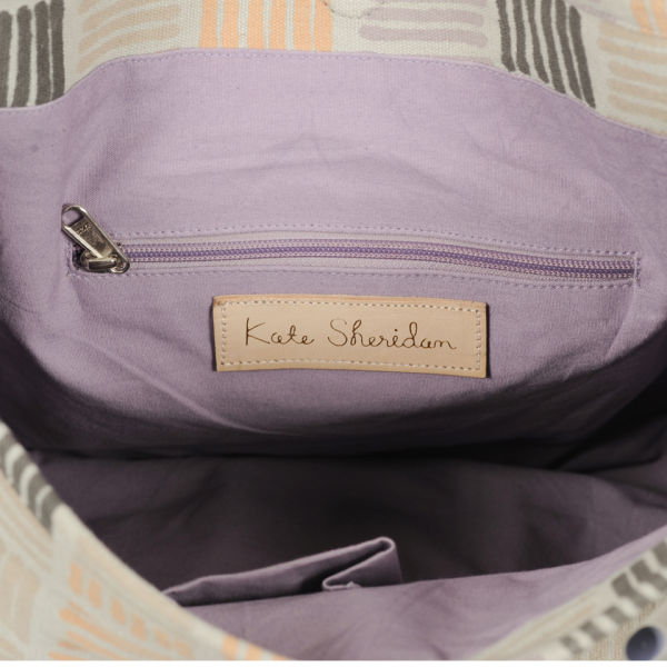 Kate Sheridan Stripes Print Marine Bag