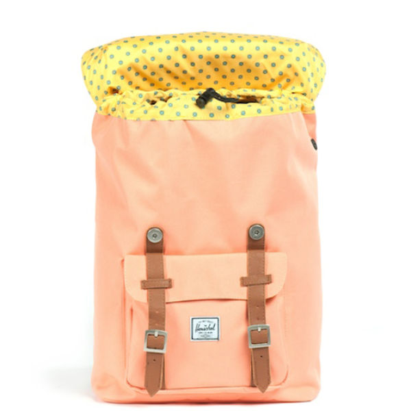 Herschel Supply Co. Little America Mid Volume Canvas Backpack - Coral