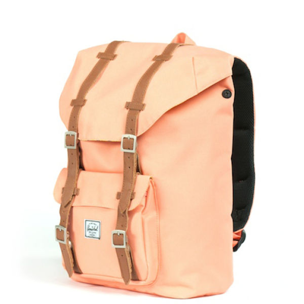 Herschel Supply Co. Little America Mid Volume Canvas Backpack - Coral