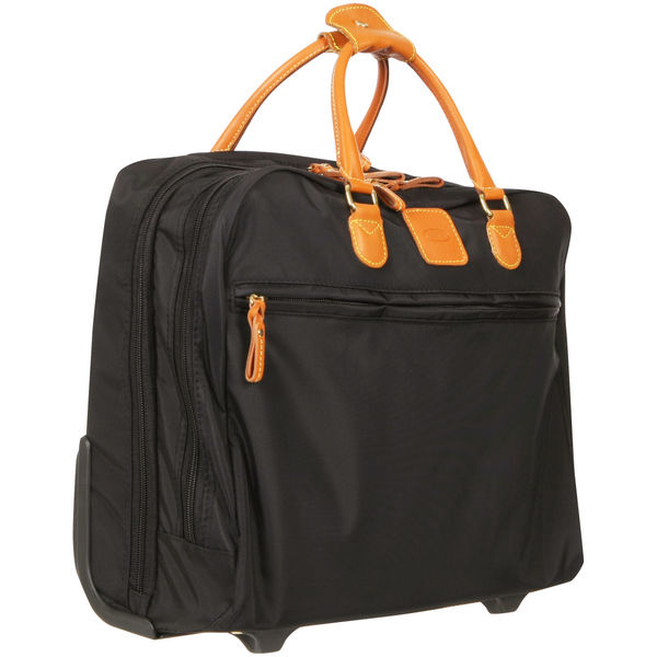 Bric's X -Bag X -Travel Trolley Business Briefcase - Black/Tan