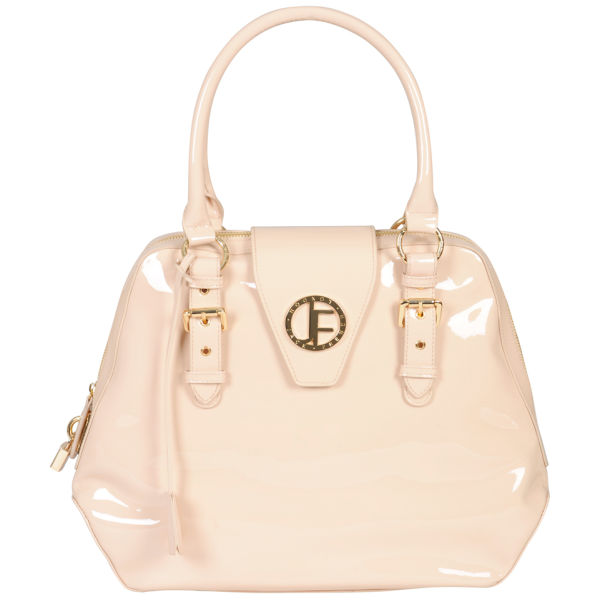 Jack French Women's 'The Sloane' Patent Leather Grab Bag - Nude