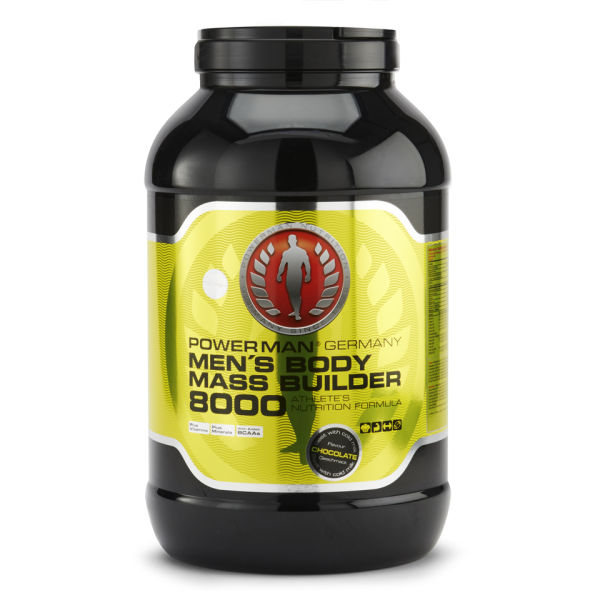 PowerMan Men's Body Mass Builder 8000 - Vanilla - 4kg PowerMan Men's Body Mass Builder 8000 - Vanilla - 4kg