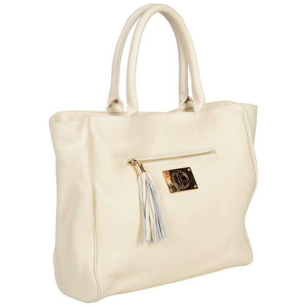 Jack French Women's 'The Belgrave' Leather Tote - Cream