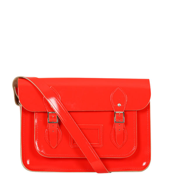 The Cambridge Satchel Company 13 Inch Leather Satchel - Chinese Red Patent