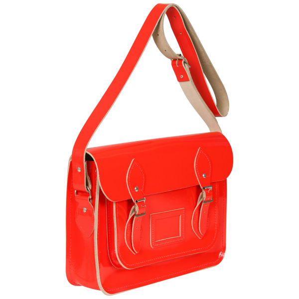 The Cambridge Satchel Company 13 Inch Leather Satchel - Chinese Red Patent