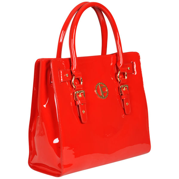 Jack French Women's 'The Mount' Patent Leather Tote Bag - Red