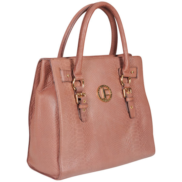 Jack French Women's 'The Mount' Patent Leather Tote Bag - Rust