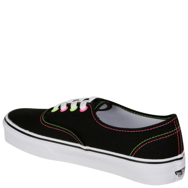 Vans authentic hot sale black pink