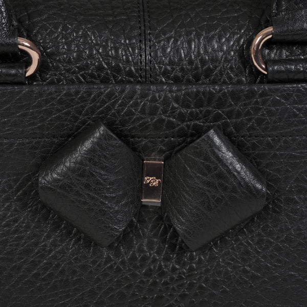 Ted Baker Auklet Leather Bow Bowler Bag - Black