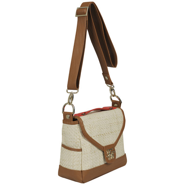 Ted Baker Tarda Straw Satchel Cross Body Bag - Natural