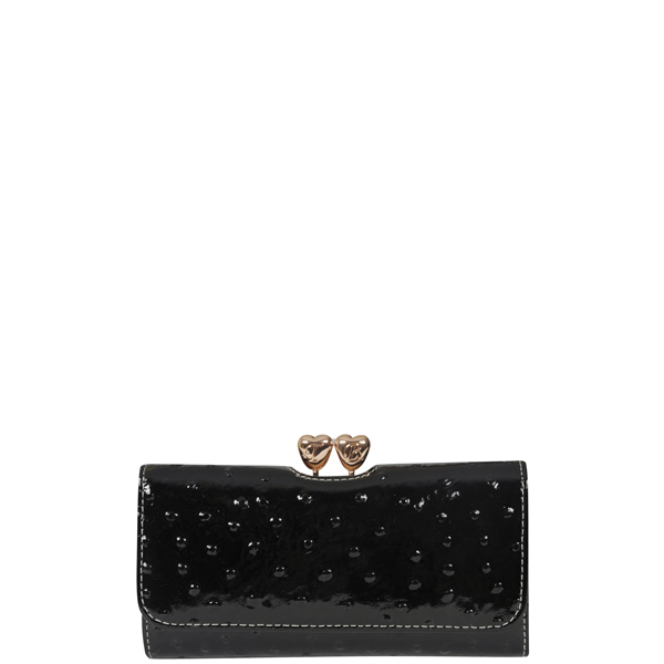 Ted Baker Laurer Solid Heart Textured Matinee Purse - Black