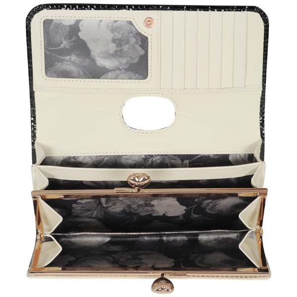 Ted Baker Laurer Solid Heart Textured Matinee Purse - Black