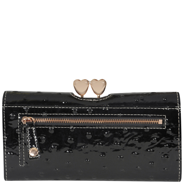 Ted Baker Laurer Solid Heart Textured Matinee Purse - Black