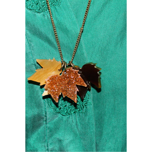 Tatty Devine Fallen Leaves Triple Pendant